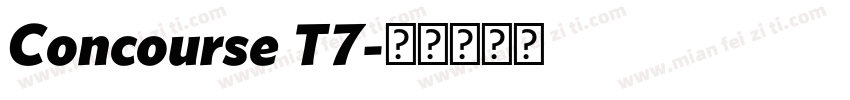 Concourse T7字体转换